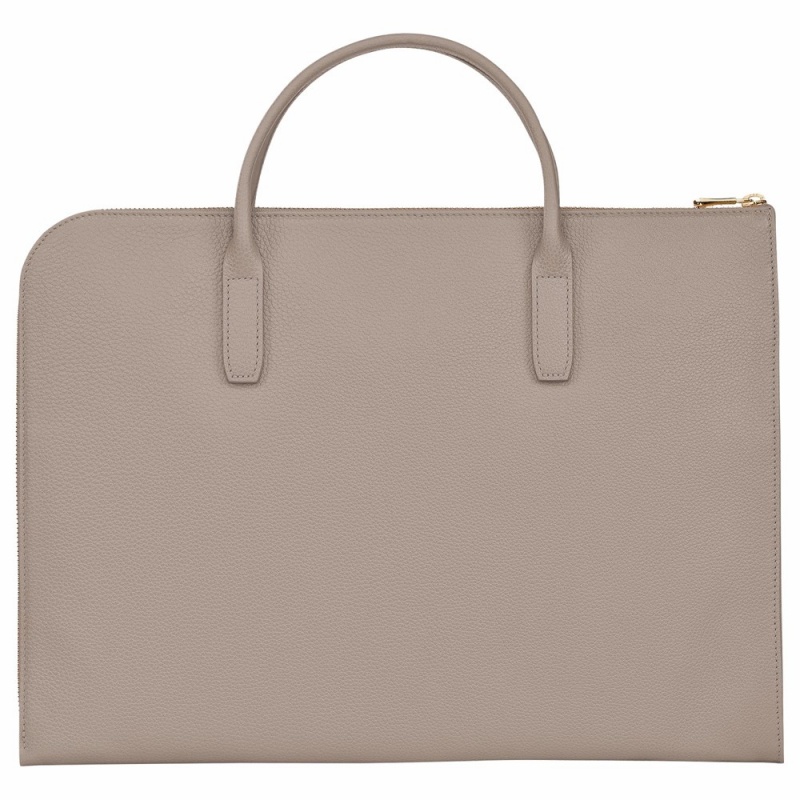 Grey Longchamp Le Foulonne S Women's Briefcase Bags